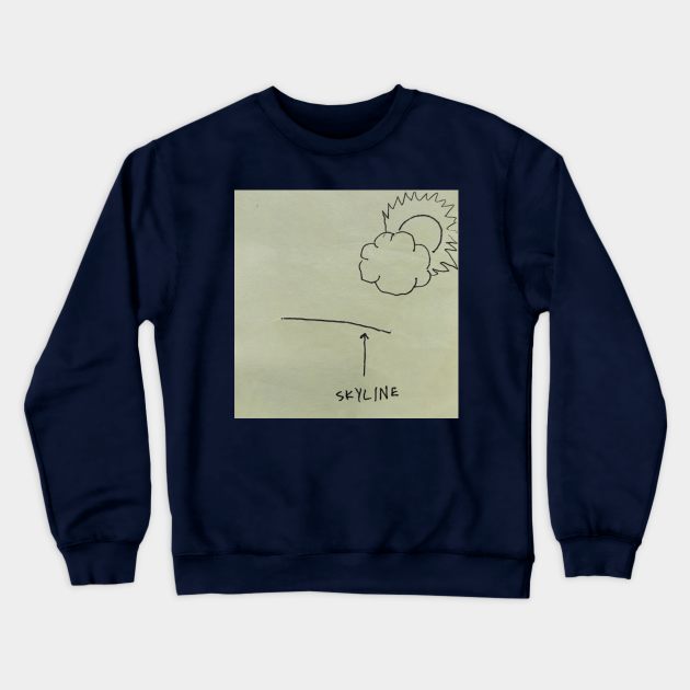 Sky Line Crewneck Sweatshirt by CINEMA 911